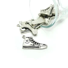 Silver Converse Sneaker Charms, 29x18mm - US Seller