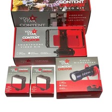 You Star Content Creator Video Kit Smart Phone Video Rig, Microphone  & 2 Lights