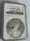 1993 American Silver Eagle Proof NGC PF69 UCAM #008