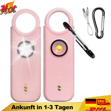 Pers&ouml;nlicher Taschenalarm - 135 dB Sirene & LED f&uuml;r Sicherheit auf Reisen DE