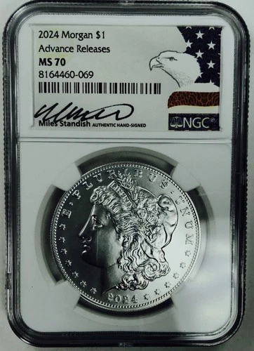 2024 MORGAN DOLLAR! NGC MS70! FLAWLESS BEAUTY! GORGEOUS EXAMPLE! WOW! NR #G2261