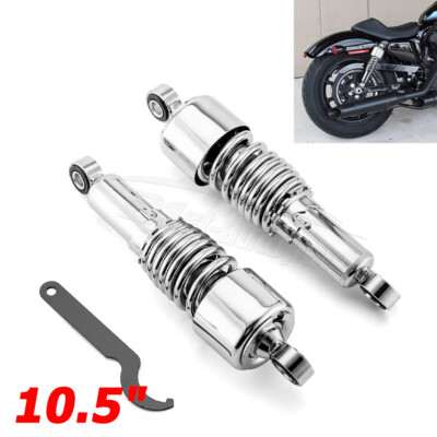 Rear Shocks 10.5'' For Harley Davidson Sportster XL 883 1200 Iron 48 72 Roadster