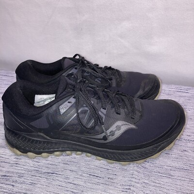 Saucony Men's 8.5 Peregrine Ice S20541-1 Black Trail Running Shoes Vibram