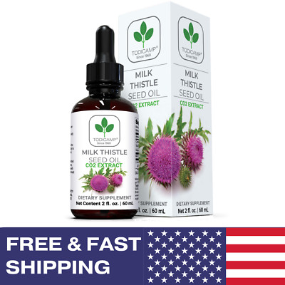Todicamp Milk Thistle Oil for Liver Support 2 fl oz Milk Thistle Drops