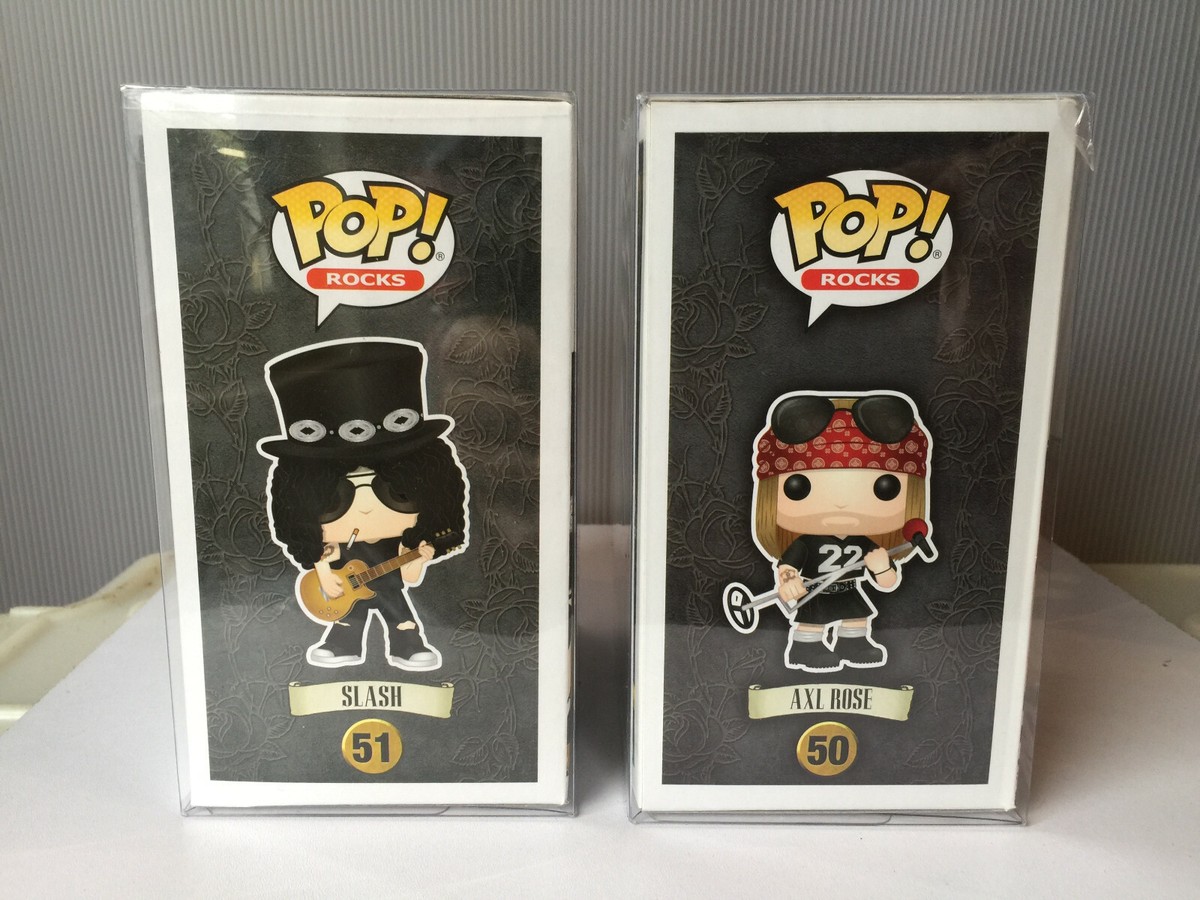 2x Funko Pop vinyl #50 #51 SLASH Guns N Roses AXL ROSE hot