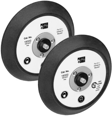 Porter Cable 7336/97366 Sander 2 Pack 6'' Adhesive Pad No Holes - 16000-2PK