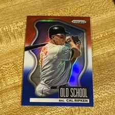 2022 Prizm Cal Ripken Red White Blue Prizm Old School Orioles SP