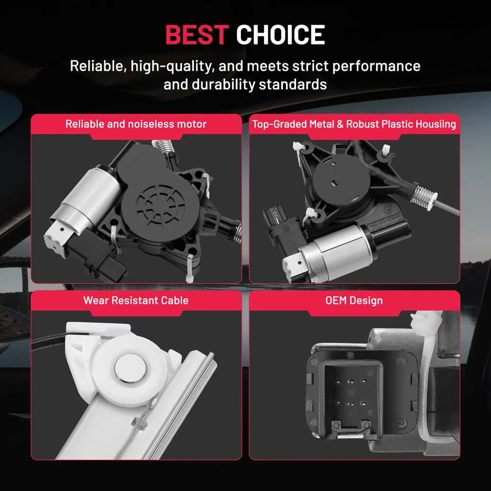 Regulador de ventana eléctrica con motor lado conductor delantero para Mazda CX-9 2007-2015 Foto 2 de 4