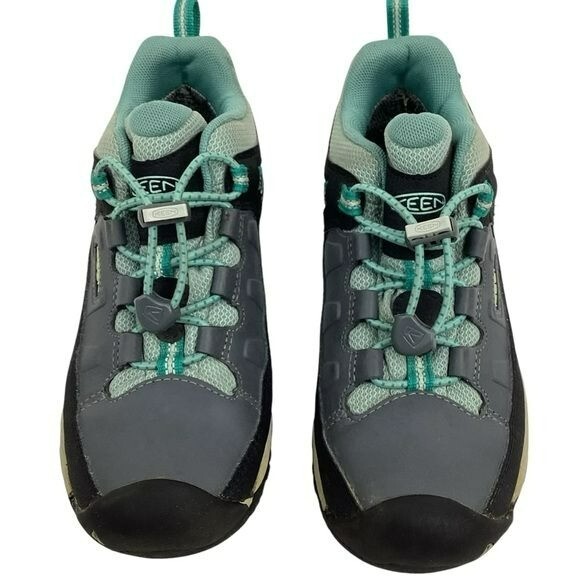 Scarpa da trekking bassa impermeabile in pelle grigia KEEN bambini Targhell bambini 3