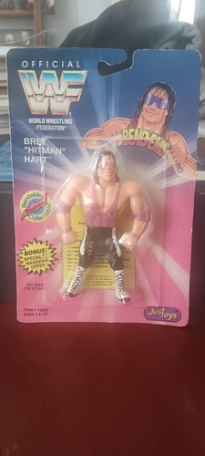 WWF Bret Hitman Hart Bend ems Hit Man JusToys 1994...