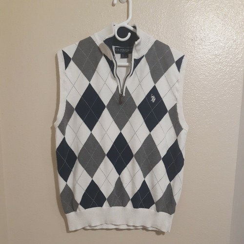 US Polo Assn Mens Sweater Vest Navy 