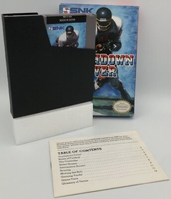 Touchdown Fever (Nintendo NES, 1991) Game, Manual & Box / TESTED Authentic CIB