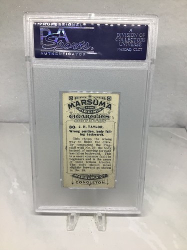 1914 Marsuma famosi golfisti #30 John H Taylor PSA 3 - Foto 2 di 2