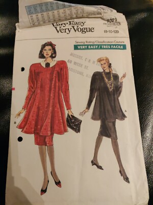 Vintage Vogue Muster 7029 Umstandsmode Abendmode, formell Gr. 8,10,12 ungeschnitten