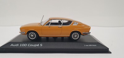 1/43 RARE AUDI 100 COUPE S 1969 MINICHAMPS DEALER NO SCHUCO