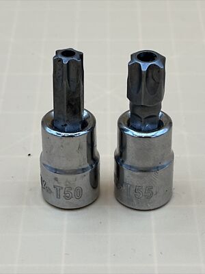 Husky T50 & T55 Torx Tamper Proof Bit Socket Tool 3/8'' Drive