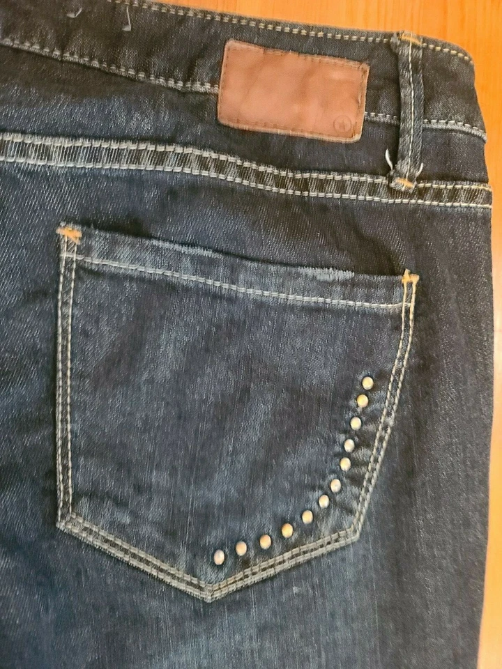 CONVERSE ONE STAR DARKWASHED SKINNY ONE STAR JEANS Size 34 - Image 3 of 4