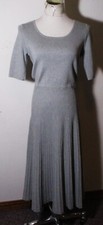 BANANA REPUBLIC Gray Short Sleeve Stretch Midi Dress Size S NWT $99.00