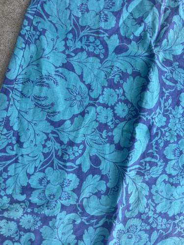 Vintage 1970s Tropical Hawaiian Print Shift Dress Blue Size Small Artsy Colorful - Picture 2 of 9