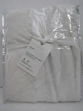 Pottery Barn Belgian Flax Linen Box Spring Cover 10" Drop, Queen White Color NWT