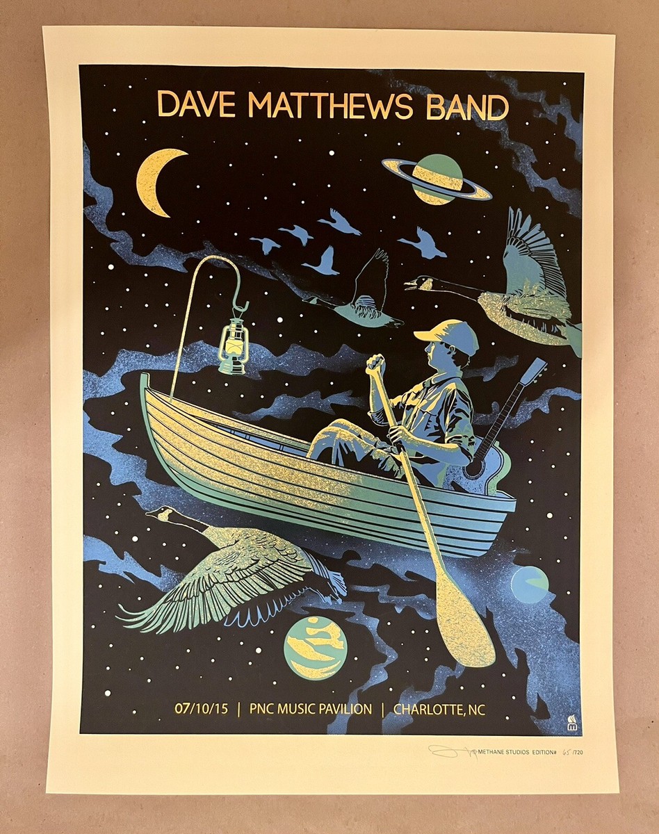 Dave Matthews Band Poster Charlotte 2015 SE /720 Methane 18x24” | eBay