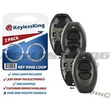 2 New Replacement Keyless Entry Remote Key Fob Case Shell Pad for RS3000 Black