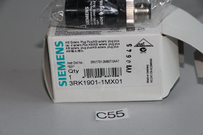 Siemens 3RK1901-1MX01 AS-Interface Extension Plug Plus (C55-R34)