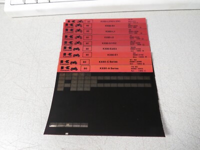 ☆m.kページです☆ Vintage Kawasaki OEM 79-90 KX80 Dirt Bike Parts Catalog Microfiche