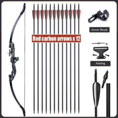 TOPARCHERY Bogenschießen 54'' Takedown Recurve-Bogen & 12x Pfeil Outdoor-Jagd