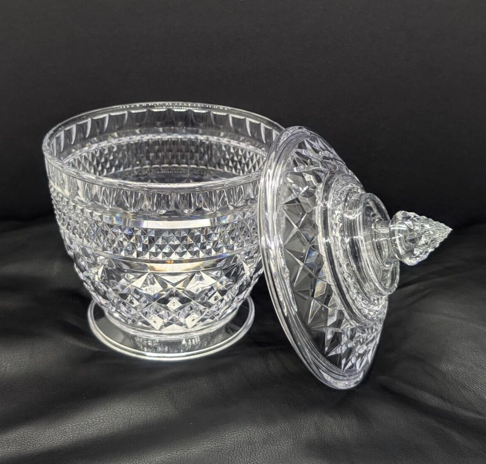 Daiso Shiny Pot Clear Plastic Makeup Brush Storage Cosmetics Jar 6in from Japan - Image 2 of 4