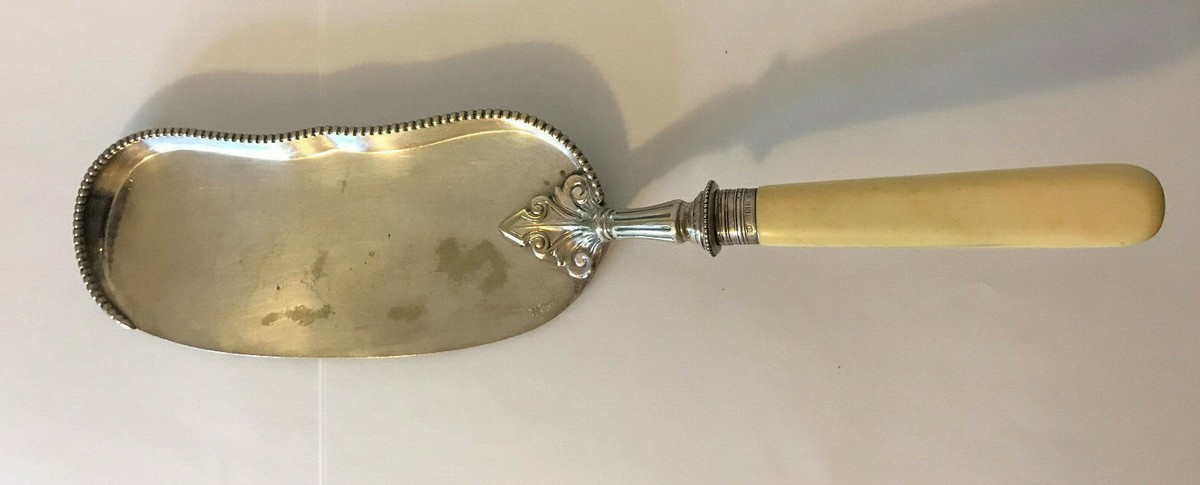 1922 Atkin Bros Silverplate Silent Butler w Handle ~ Sheffield