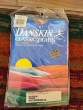 Vintage DANSKIN TIGHTS SEAMLESS RUN-RESIST STYLE 69 SUNTAN SIZE A