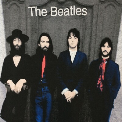 Vintage T Shirt 90s The Beatles Hey Jude All Over Print AOP Size