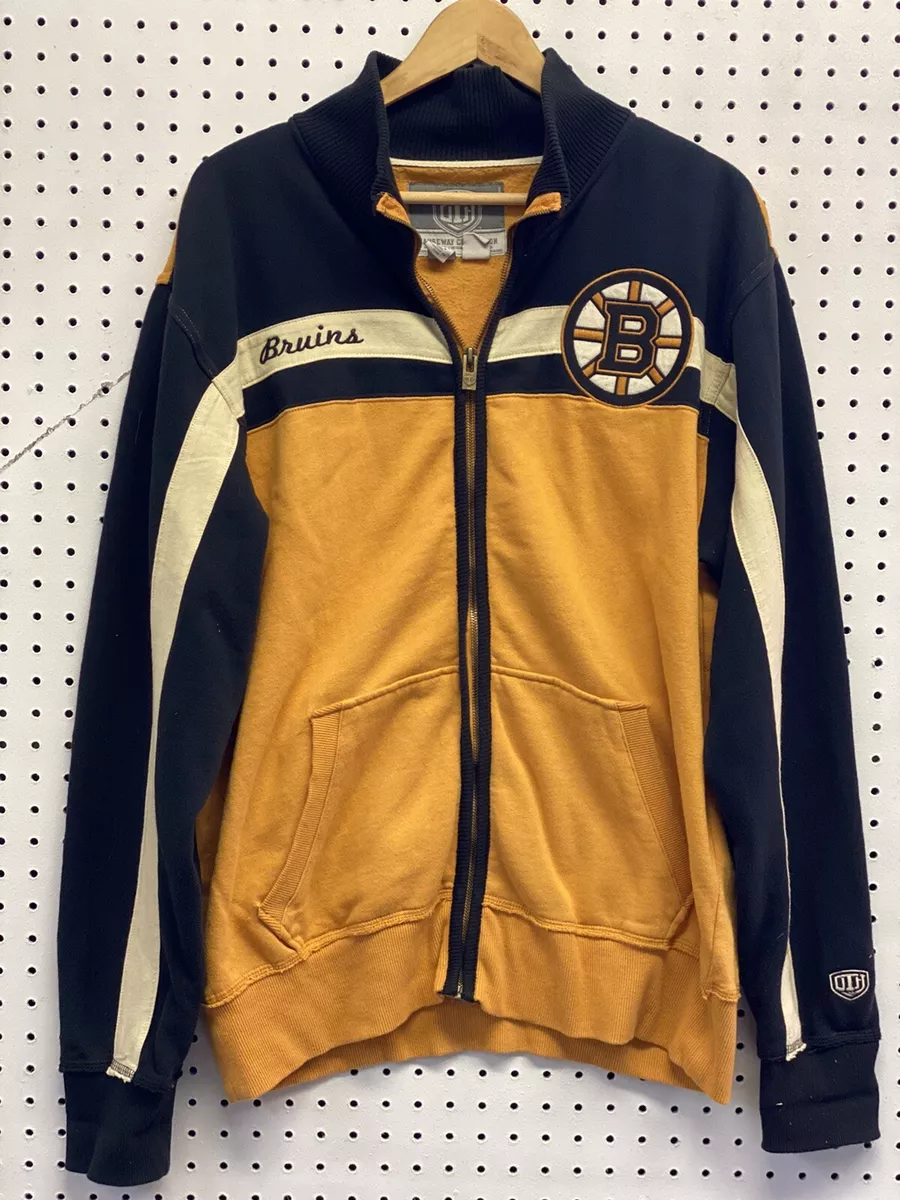 Men's Starter Black/Gold Boston Bruins Playoffs Color Block Full