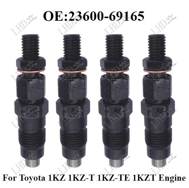4 Pcs Fuel Injector For Toyota 1KZ 1KZ-TE 1KZ-T 1KZT 23600-69165