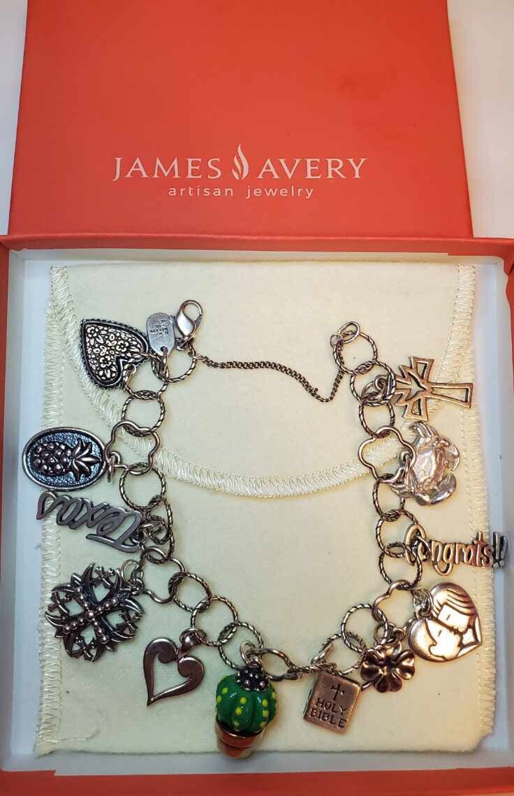 James Avery Charm Bracelet Gem