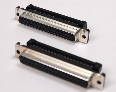2 Tyco Ribbon Piercing Insulation Displacement 37 Pin D Sub Connector 747303-1