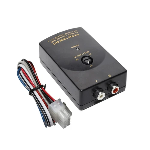 RCA Line Converter Accessories for Adding Amplifier Subwoofer to Stock Stereo