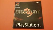 Shaolin - *MANUAL ONLY* - PS1 - PAL Black Label version