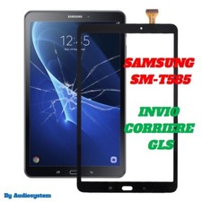 VETRO +TOUCH SCREEN per SAMSUNG GALAXY TAB A 10,1" SM-T585 4G WIFI NERO DISPLAY