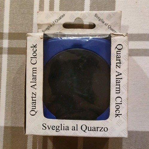 SVEGLIA AL QUARZO VINTAGE PIEGHEVOLE E PORTATILE DA VIAGGIO BY ELLEVI NERO-BLU - Foto 5 di 5