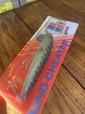 2005 Rebel Wind Cheater Minnow Lure 6"  1  7/8oz Floater F86258 Green Mackerel