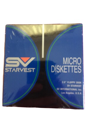 10 Micro Diskettes Neon Rainbow Double sided Starvest MF2HD Micro 3.5 ...
