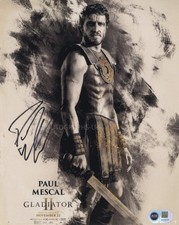 PAUL MESCAL - Gladiator II - ACG Certified GENUINE SIGNED AUTOGRAPH