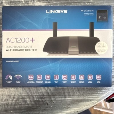 Linksys EA6350 AC1200+ Dual-Band Gigabit Wi-Fi Router 867Mbps 4-Port Black