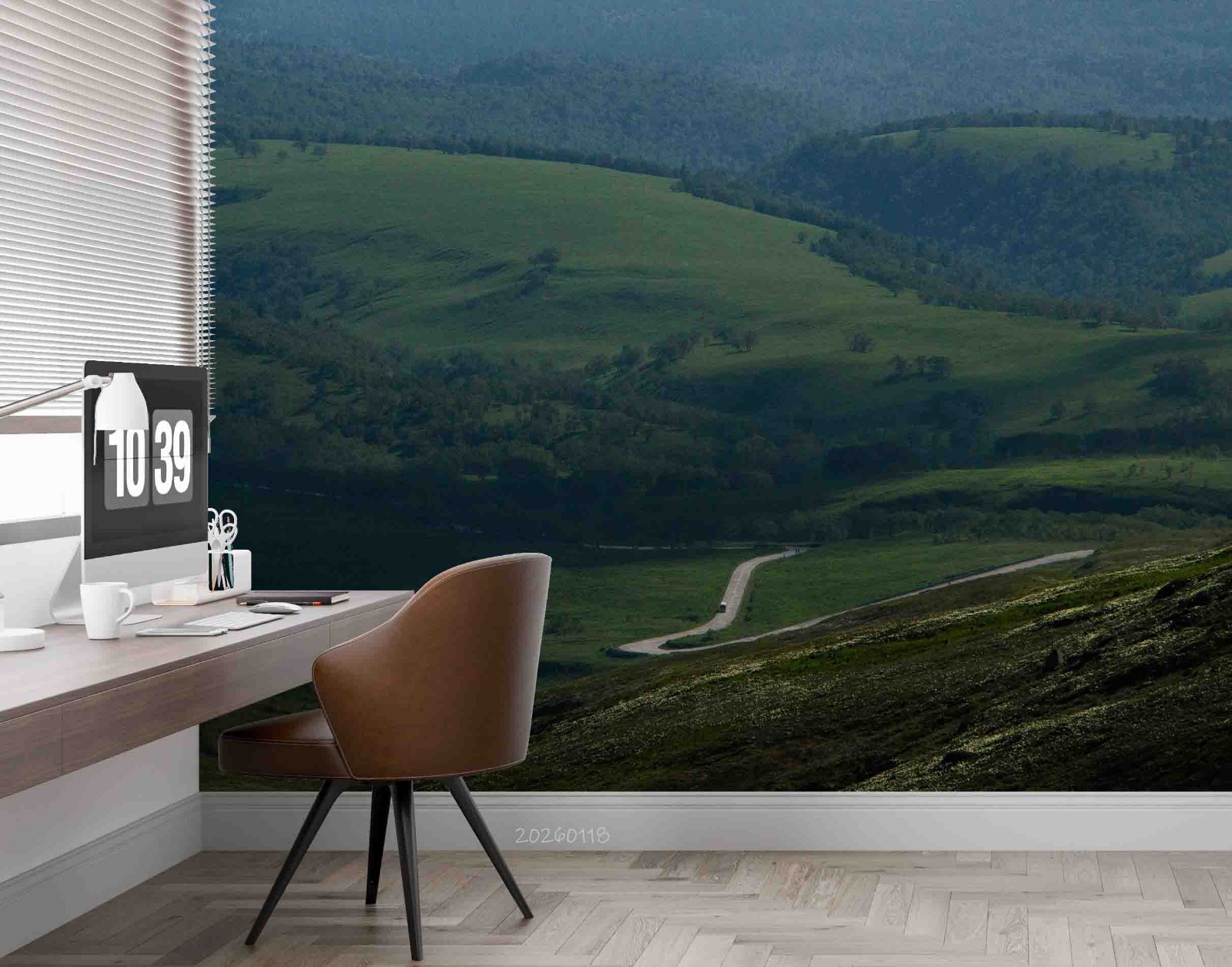 3D Mountain Forest Grassland Landscape Wall Murals Wallpaper Murals Wall Sticker