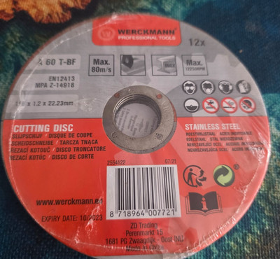 Trennscheibe Schneidscheibe Wreckmann 125 x 1,2 x 22,23 mm  12 Stück im Paket