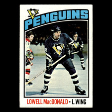 Lowell MacDonald #33 1976 Topps Pittsburgh Penguins Hockey Card NHL VG