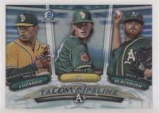 2018 Bowman Talent Pipeline Paul Blackburn AJ Puk Jesus Luzardo #TP-OAK 0c6