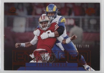 2023 Panini Luminance Engaged Orange 10/100 Aaron Donald #EN-8 1gx0